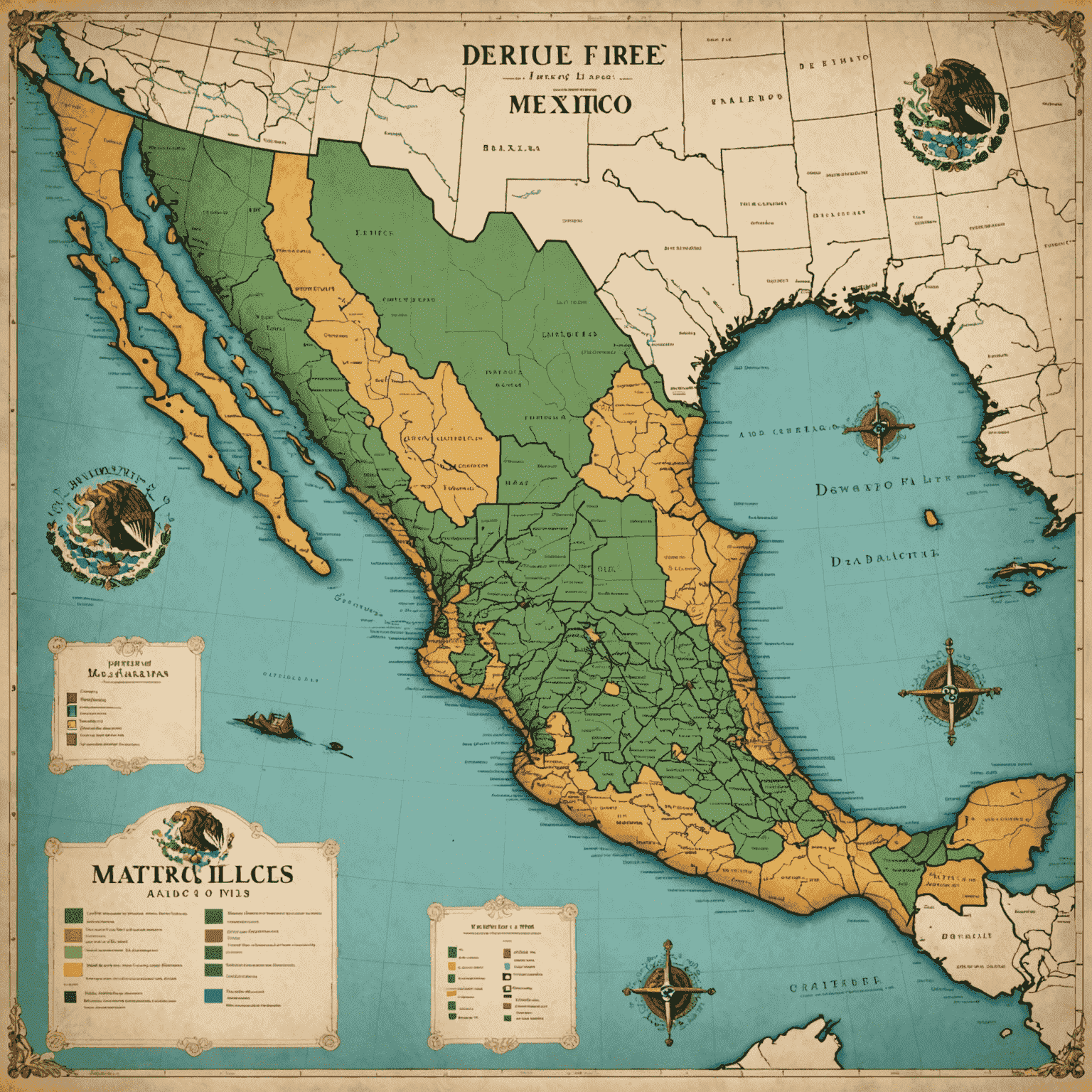 Mapa de México mostrando áreas con acceso limitado a tecnología y educadores trabajando para cerrar la brecha digital